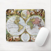 Karte der Welt Mousepad (Mit Mouse)
