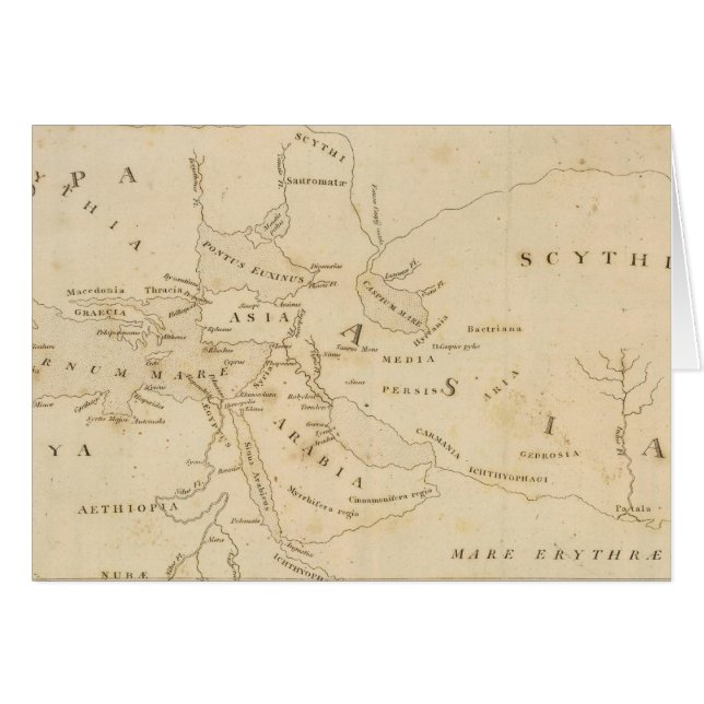 Karte der Welt nach Strabo (Vorderseite (Horizontal))