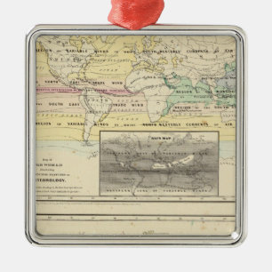 Karte der Welt Ornament Aus Metall