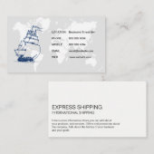 Karte der Welt / Segelschiff (Vorne/Hinten)