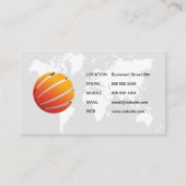 Karte der Welt / Stilisiertes globales Symbol (Vorderseite)