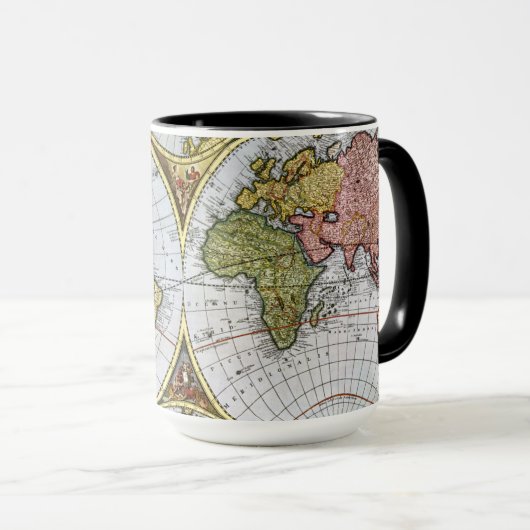 Karte der Welt Tasse (VorderseiteRechts)