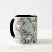 Karte der Welt Tasse (Vorderseite Links)