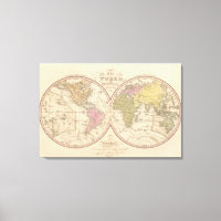 Karte der Welt über die globale Zukunft