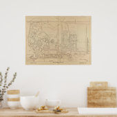 Karte der Weltausstellung 1904 in St. Louis, Misso Poster (Küche)