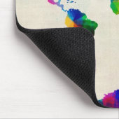 Karte der Weltkarte von den alten Noten Mousepad (Ecke)