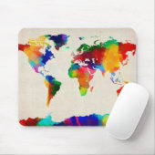 Karte der Weltkarte von den alten Noten Mousepad (Mit Mouse)