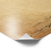 Karte der Weltkarte von Old Sheet Music Fotodruck (Ecke)