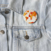 Karte der Weltkarten-abstrakten Malerei Button (Beispiel)