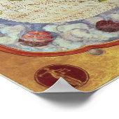 Karte der Weltreise von Magellan Poster (Ecke)