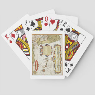 Karte der westafrikanischen Küste, 1596 (handfarbe Spielkarten