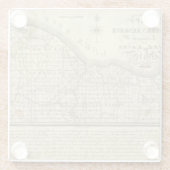 Karte der Western-Reserve Glasuntersetzer (Rückseite)