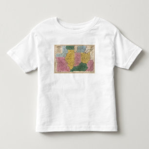 Karte der Western-Staaten Kleinkind T-shirt