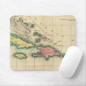Karte der Westindien Mousepad (Mit Mouse)
