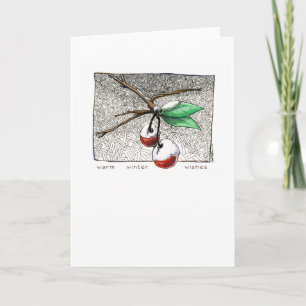 Karte der Winter-Beeren I - Farbe