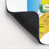 Karte der zwölf Stämme Israels von 1200 bis 1050 A Mousepad (Ecke)