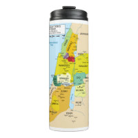 Karte der zwölf Stämme Israels von 1200 bis 1050