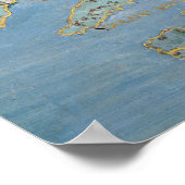 Karte des 16. Jahrhunderts Großbritannien & Nord F Poster (Ecke)