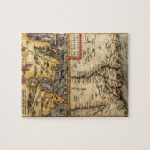 Karte des 16. Jahrhundertsvon Tunesien u. von Puzzle (Horizontal)