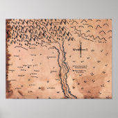 Karte des Acktar-Posters Poster (Vorne)