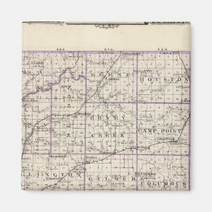 Karte des Adams-Landkreises Magnet