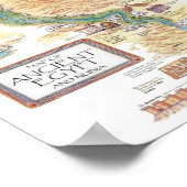 Karte des alten Ägypten und Nubien Poster (Ecke)