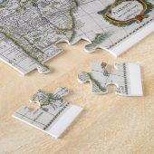 Karte des Amerikas, 1631 (farbiger Stich) Puzzle (Seite)