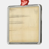 Karte des antarktischen Kontinents Silbernes Ornament (Links)