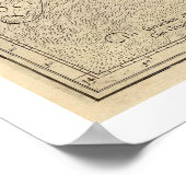 Karte des antiken Irlands durch Mercator 1580 Poster (Ecke)