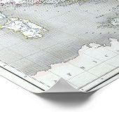 Karte des antiken Italiens Poster (Ecke)