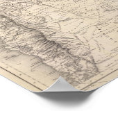 Karte des argentinischen Bundes Poster (Ecke)