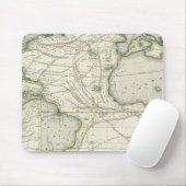 Karte des Atlantischen Ozeans Mousepad (Mit Mouse)