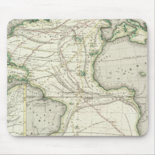 Karte des Atlantischen Ozeans Mousepad