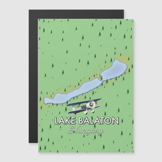 Karte des Balaton Ungarn (Vorne/Hinten)