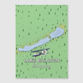 Karte des Balaton Ungarn (Vorderseite)