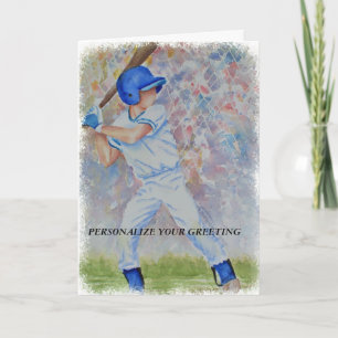 KARTE DES BASEBALL-SPIELER- GREETING