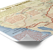 Karte des Bataillons Mormon Poster (Ecke)