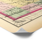 Karte des Bay Landkreises, Michigan Poster (Ecke)