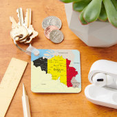 Karte des belgischen Schlüsselanhängers Schlüsselanhänger
