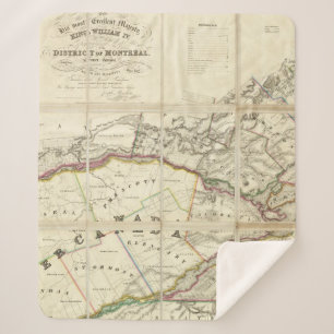 Karte des Bezirkes von Montreal, unteres Kanada Sherpadecke