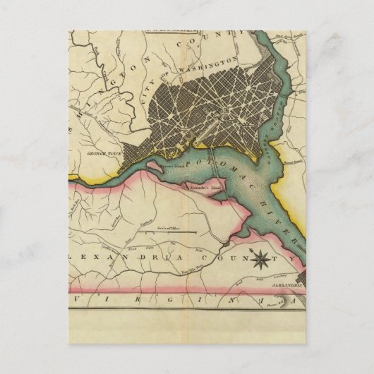 Karte des Bezirks Columbia (Vorderseite)