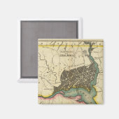 Karte des Bezirks Columbia Magnet (Vorderseite/Rückseite)