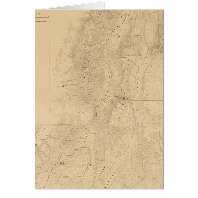 Karte des Bezirks der Hochplateaus von Utah (Vorne)