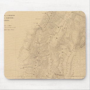 Karte des Bezirks der Hochplateaus von Utah Mousepad