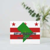 Karte des Bezirks Kolumbien, Flagge und Foto (Stehend Vorderseite)