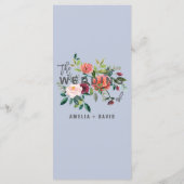 Karte des blauen Abendessens des Herbstes (Rückseite)