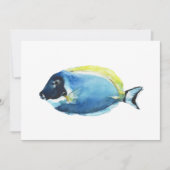 Karte des Blautang-Fisches (Vorderseite)