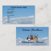 KARTE DES BLUEGRASS-BAND-BUSINESS (Vorne/Hinten)