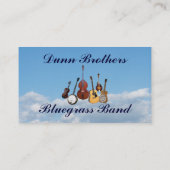 KARTE DES BLUEGRASS-BAND-BUSINESS (Rückseite)