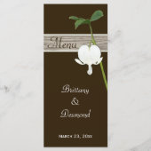 Karte des braunen, grünen Herzblutungsmenüs (Vorderseite)